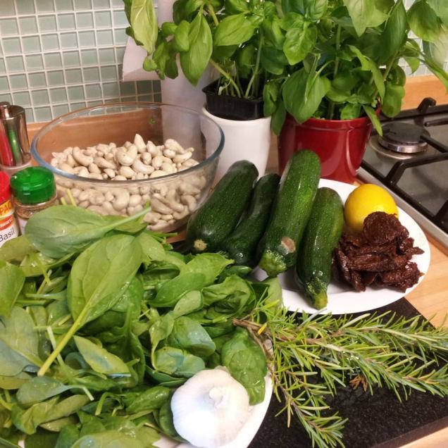 Ingredients for Raw Lasagne